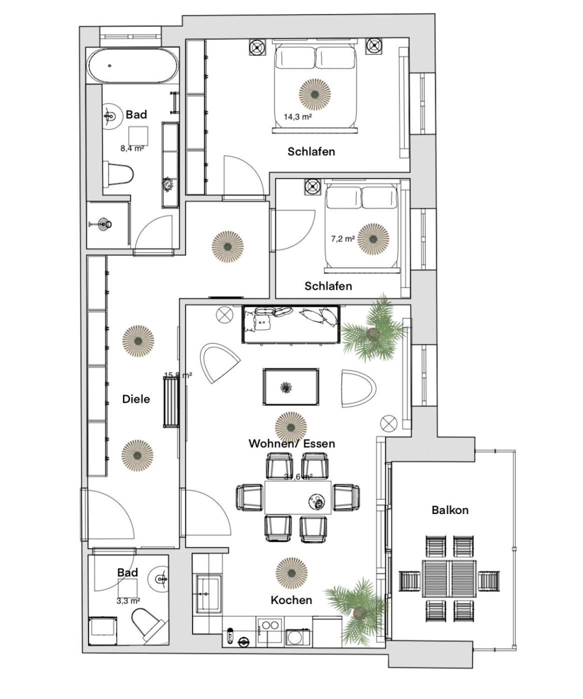 Pineapple Apartments Dresden Zwinger IX - 80 Qm - 1X Free Parking - Eksteriør bilde
